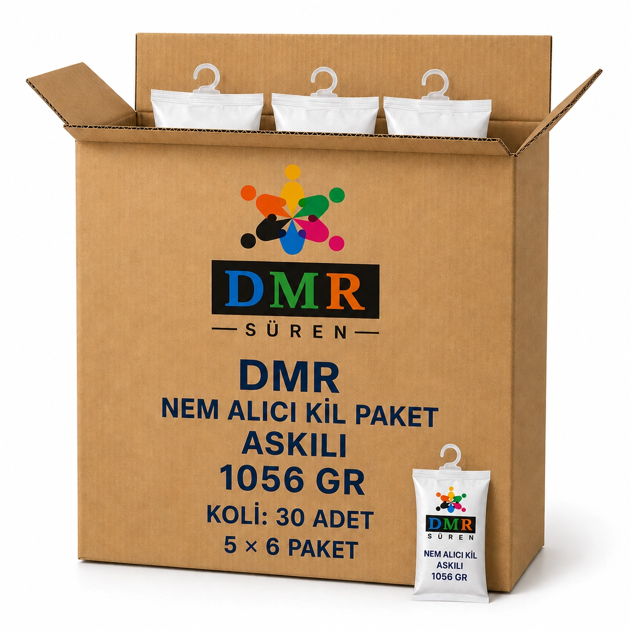 DMR Nem Alıcı Kil PAket (ASKILI) 1056 gr Koli (5 li 6 paket )
