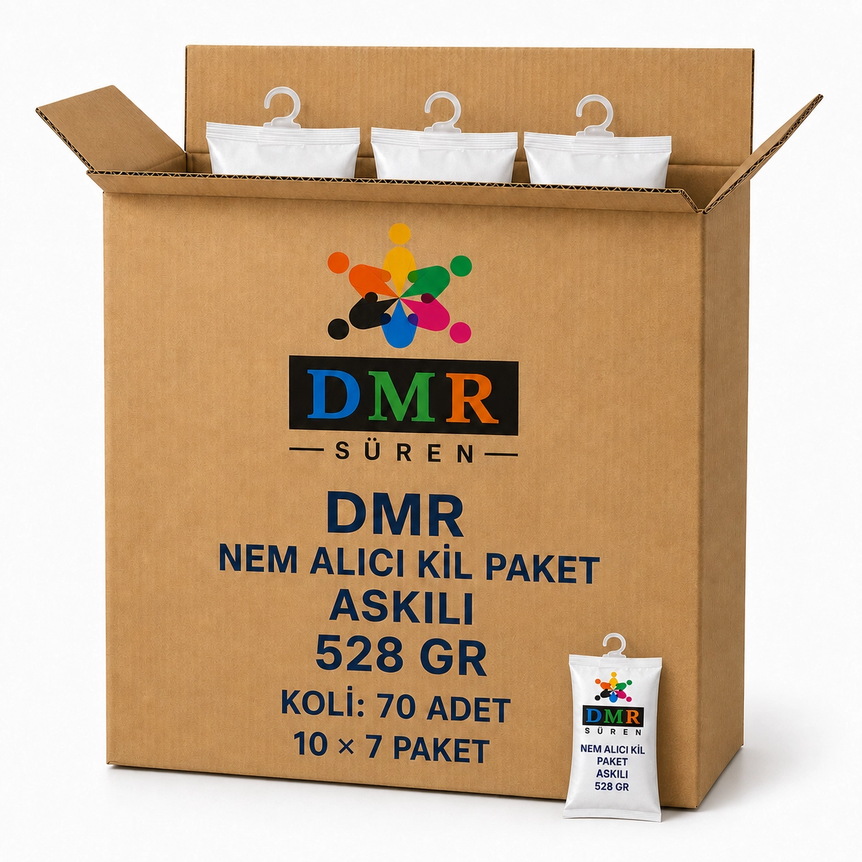 DMR Nem Alıcı Kil PAket 125×4 GR (ASKILI) Koli ( 10 lu 7 paket)