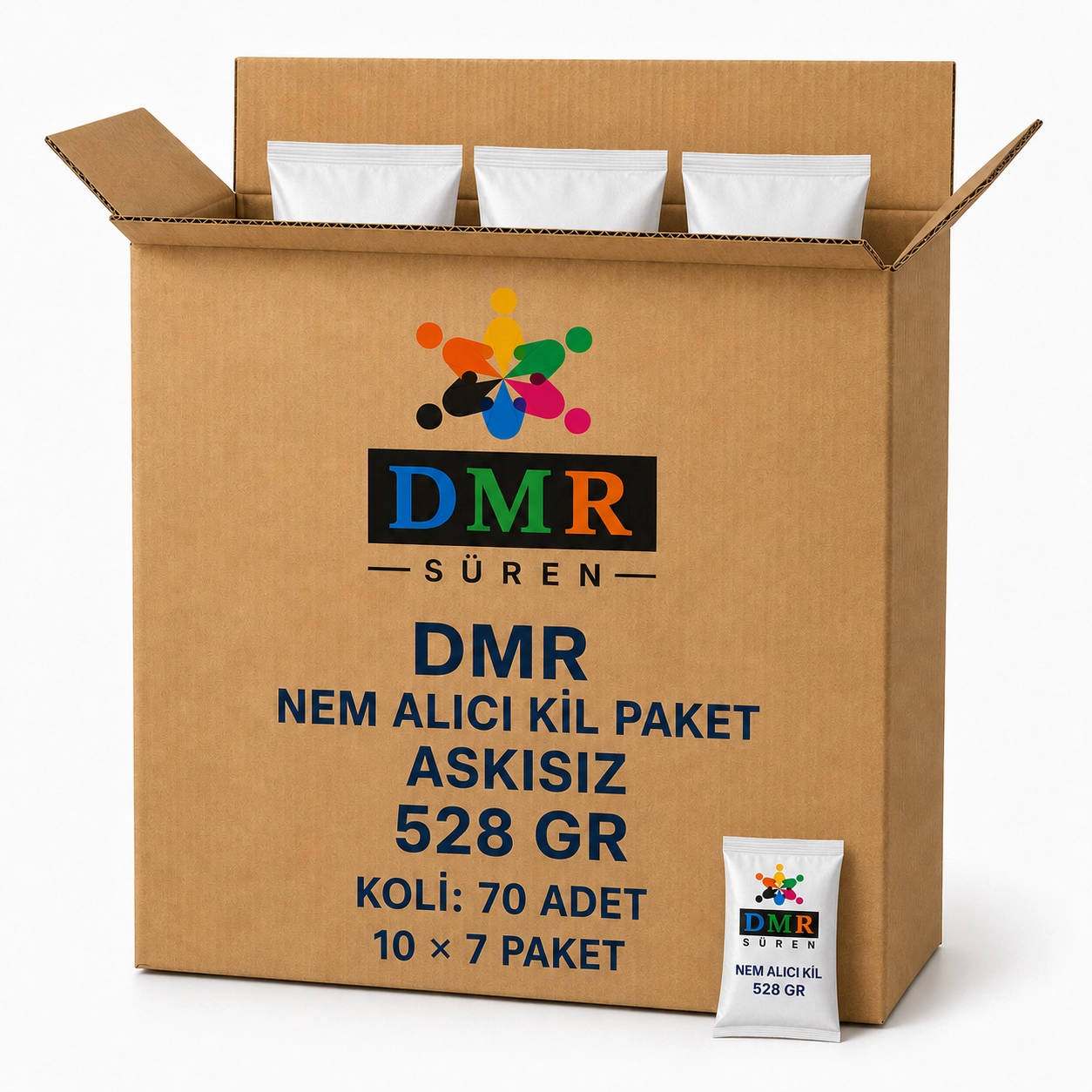DMR Nem Alıcı Kil PAket 125×4 GR (ASKISIZ) Zincir Sistem 528 gr Koli ( 10 lu 7 paket)