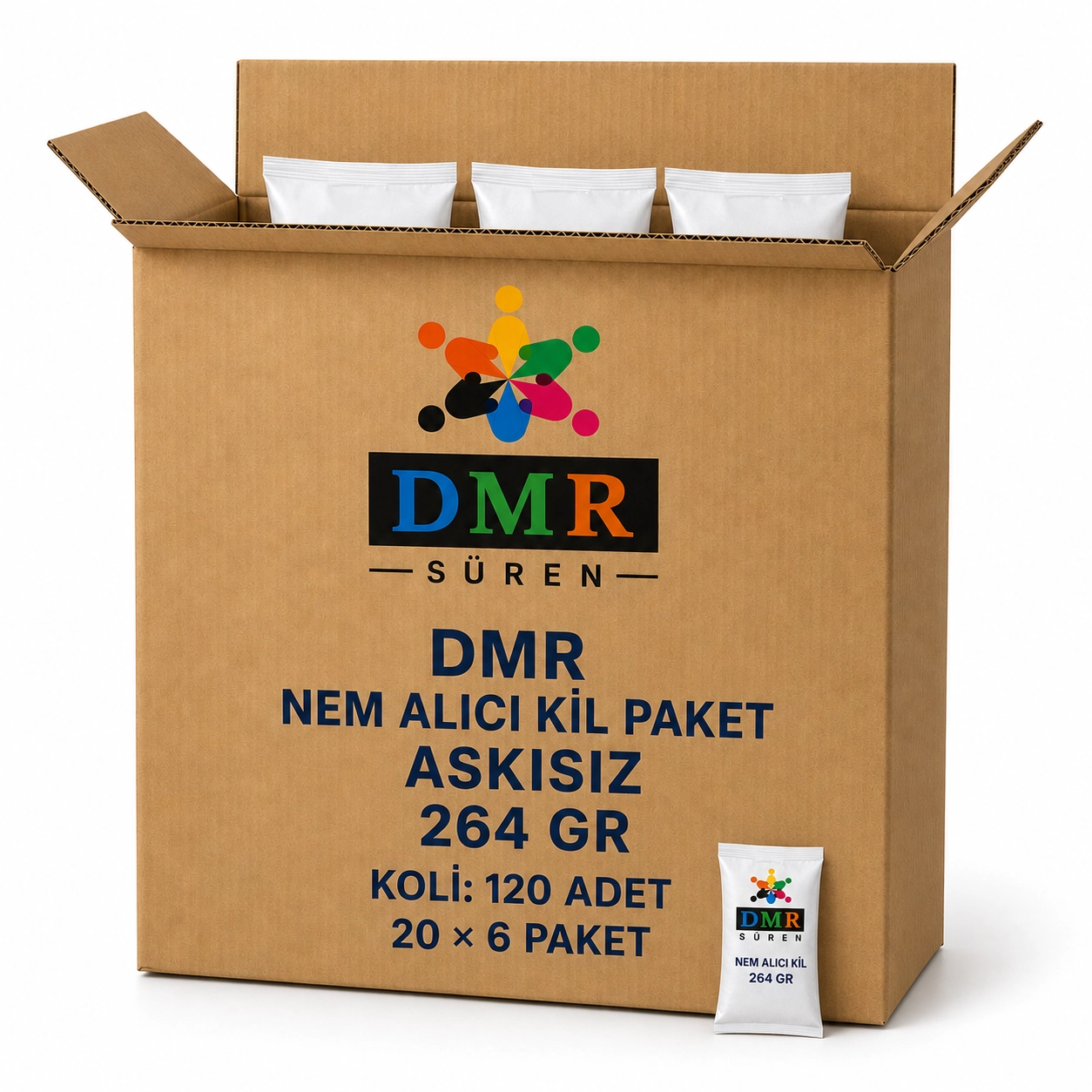 DMR Nem Alıcı Kil PAket (ASKISIZ) 264 gr Koli (20 li 6 paket)