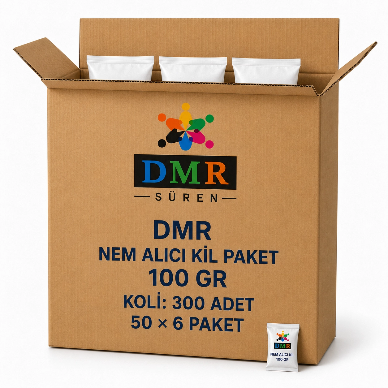 DMR Nem Alıcı Kil PAket 100 gr Koli ( 50 li 6 paket)