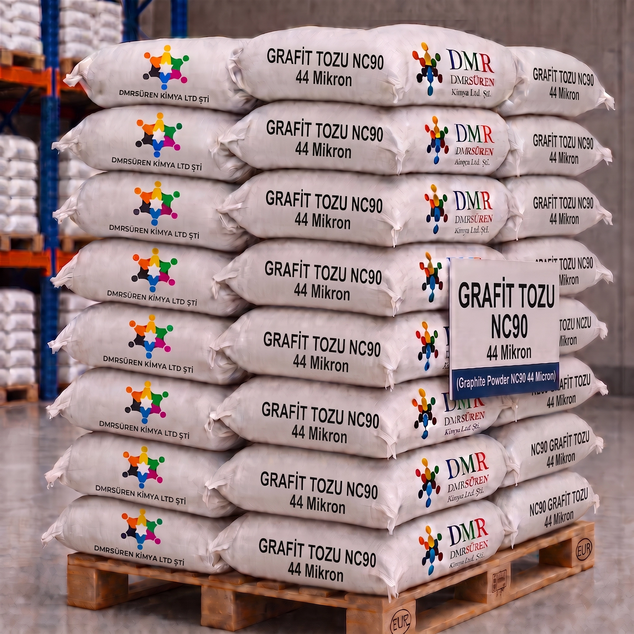 Grafit Tozu NC90 1Kg 44 Mikron Graphite Powder NC90 44 Micron