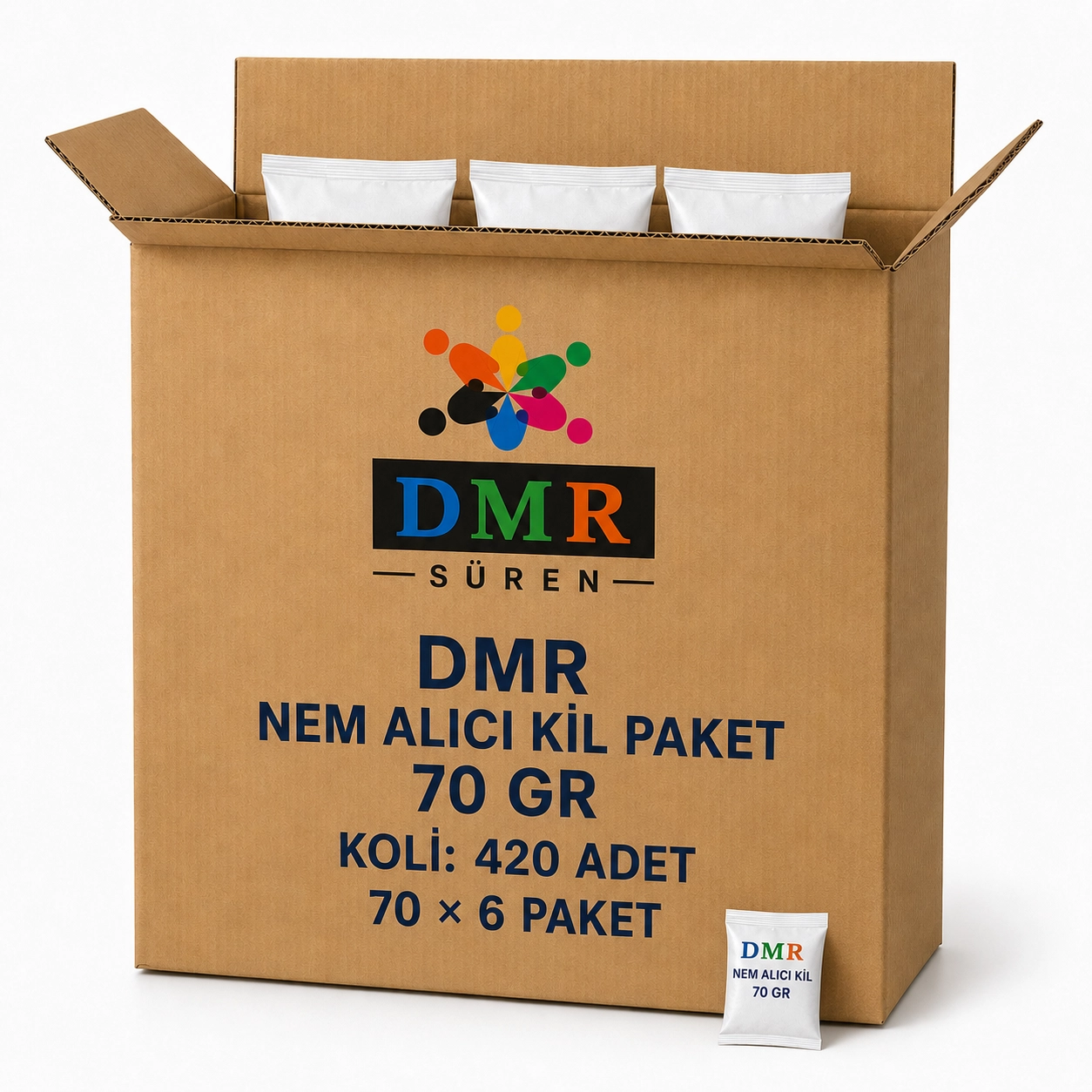 DMR Nem Alıcı Kil PAket  70 gr Koli ( 70 li 6 paket)