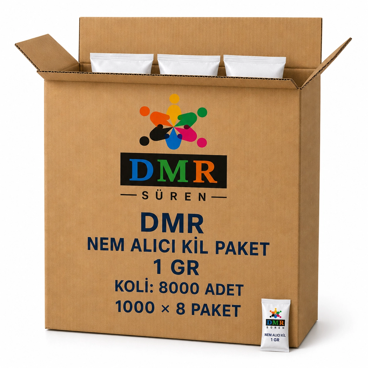 DMR Nem Alıcı Kil PAket  1 gr Koli (1000 li 8 paket)
