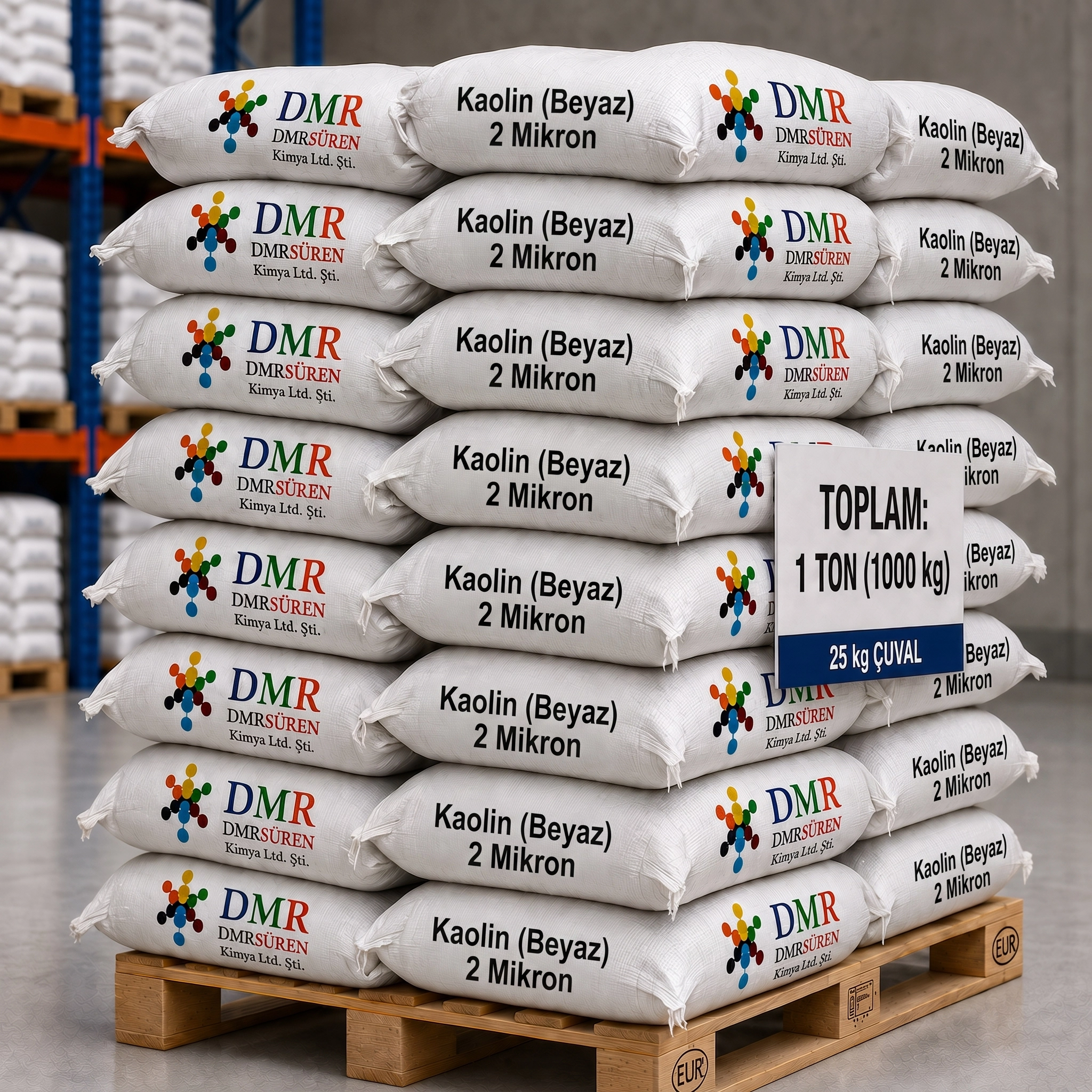Kaolin (Beyaz) 1KG 2 Mikron