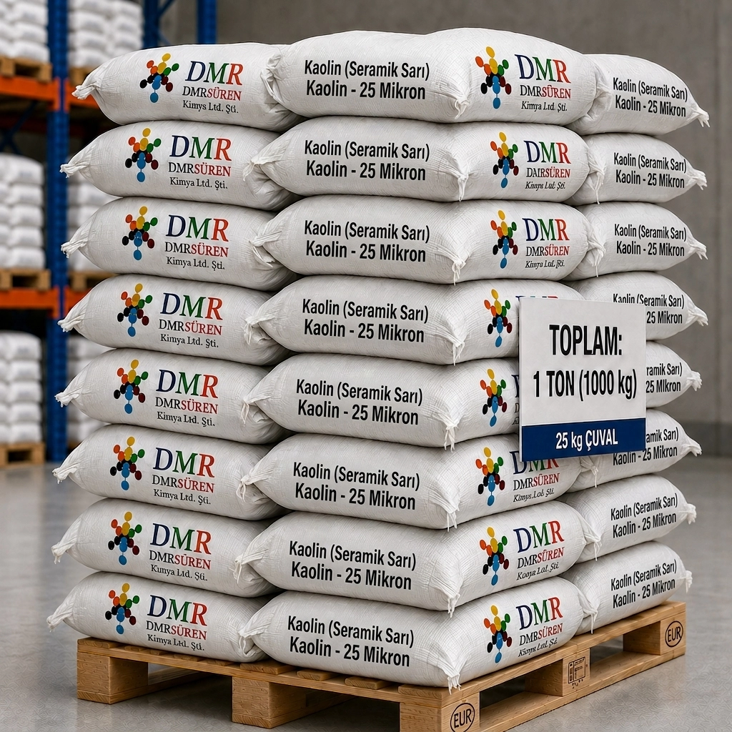 Kaolin (Seramik Sarı) 1KG 25 Mikron