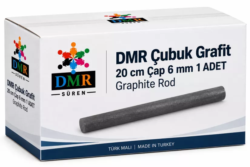 Çubuk Grafit 20 cm Çap 6 mm 1 ADET Graphite Rod