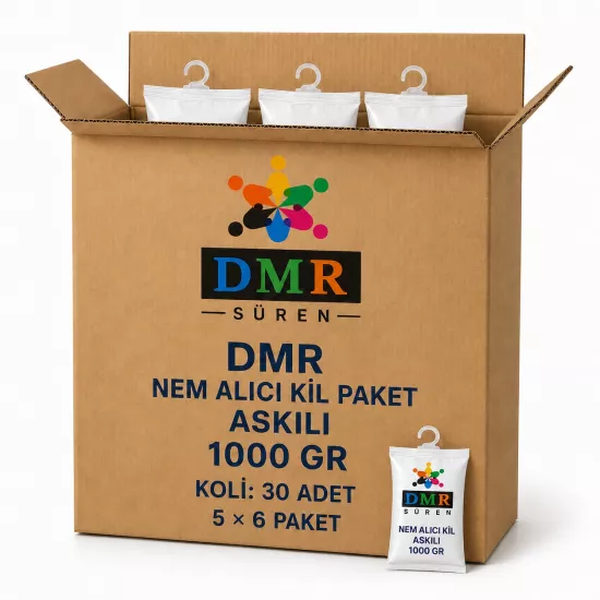 DMR Nem Alıcı Kil PAket (ASKILI) 1000 GR 5×6 30 Ad 1000 gr Koli (5 li 6 paket )