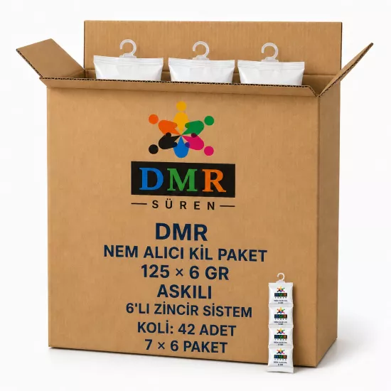 DMR Nem Alıcı Kil PAket   125×6 (ASKILI) 6 lı Zincir Sistem Koli (7 li 6 paket )