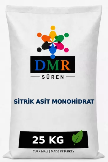 Sitrik Asit Monohidrat, Citric Acid Monohydrate, Gıda Katkısı, Kimyasal, 25 kg