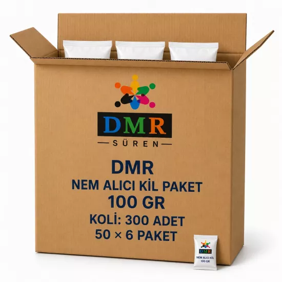 DMR Nem Alıcı Kil PAket 100 gr Koli ( 50 li 6 paket)