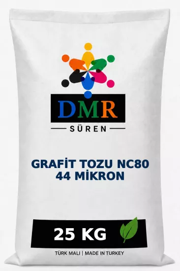 Grafit Tozu NC80, Graphite Powder NC80, 44 Mikron, 25 kg