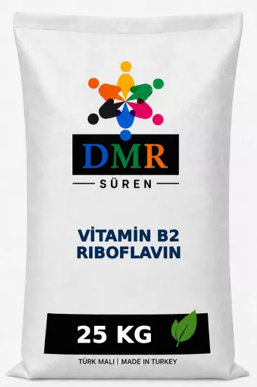 Vitamin B2, Riboflavin, B2 Vitamini, Vitamin Hammaddesi, Yem Katkısı, 25 kg