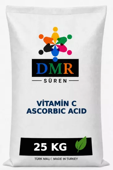 Vitamin C, Askorbik Asit, Ascorbic Acid, C Vitamini, Antioksidan, Vitamin Hammaddesi, 25 kg