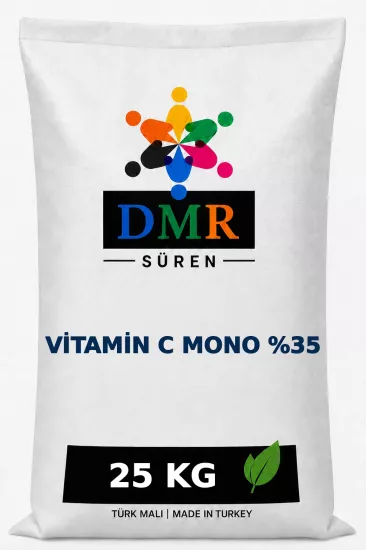 Vitamin C Mono %35, Askorbik Asit Monofosfat, C Vitamini, Yem Katkı Maddesi, 25 kg
