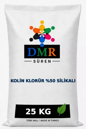Kolin Klorür %50, Choline Chloride 50%, Silikalı Kolin Klorür, Yem Katkı Maddesi, 25 kg