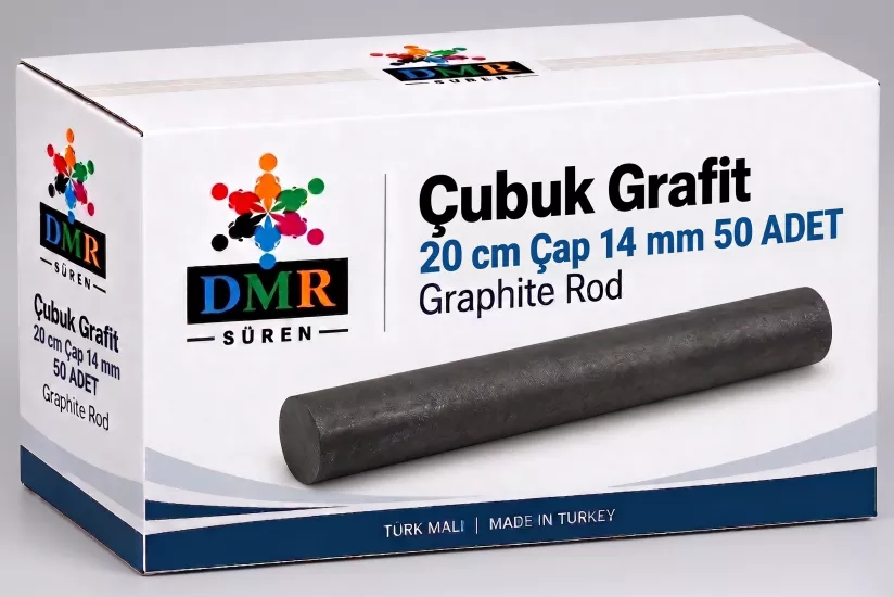 Çubuk Grafit 20 cm Çap 14 mm 50 adet