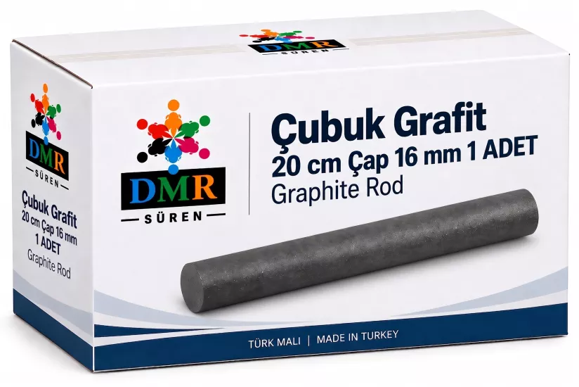 Çubuk Grafit 20 cm Çap 16 mm 1 ADET Graphite Rod