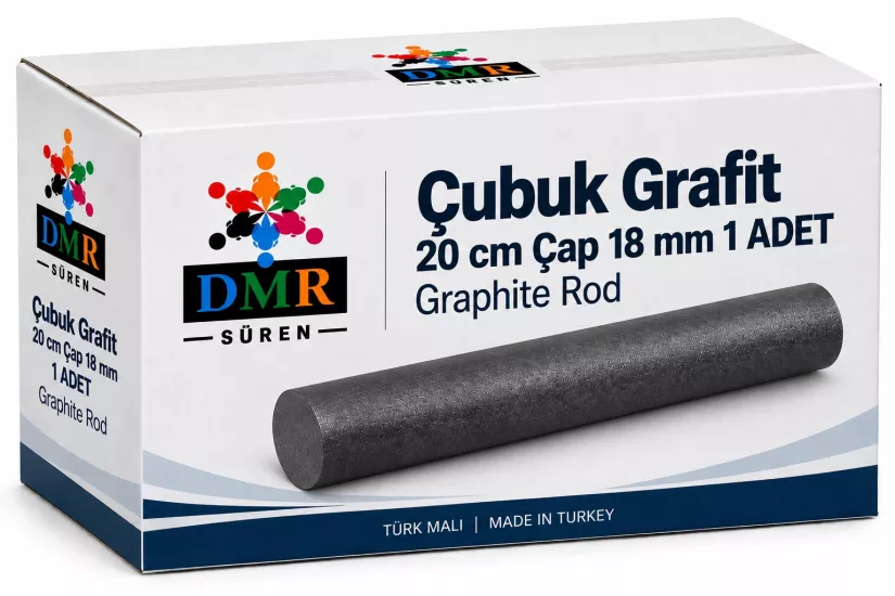 Çubuk Grafit 20 cm Çap 18 mm 1 ADET Graphite Rod