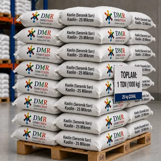 Kaolin (Seramik Sarı) 1KG 25 Mikron