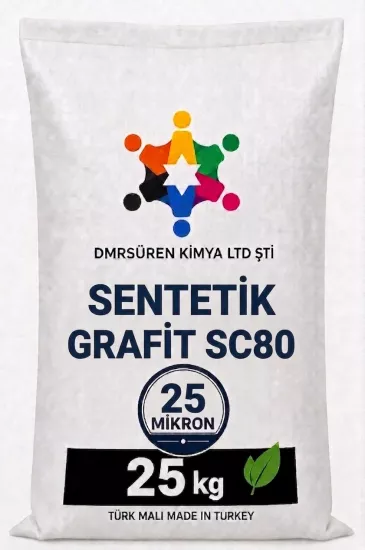 Sentetik Grafit SC80, Synthetic Graphite SC80, 25 Mikron, 25 kg