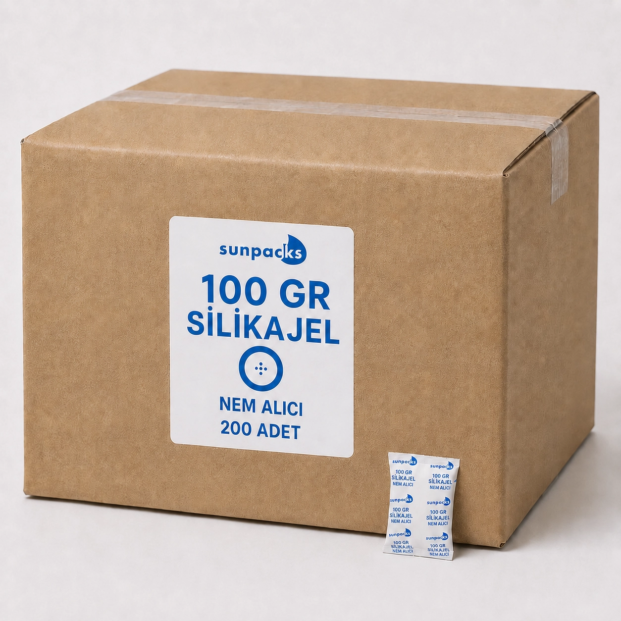 SUNPACKS 100 GR SİLİKAJEL NEM ALICI  200 ADET/Koli