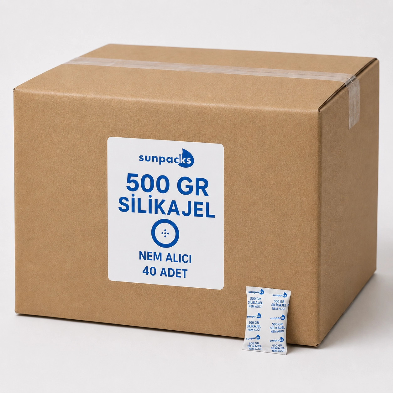 SUNPACKS 500 GR SİLİKAJEL NEM ALICI 40 ADET/Koli
