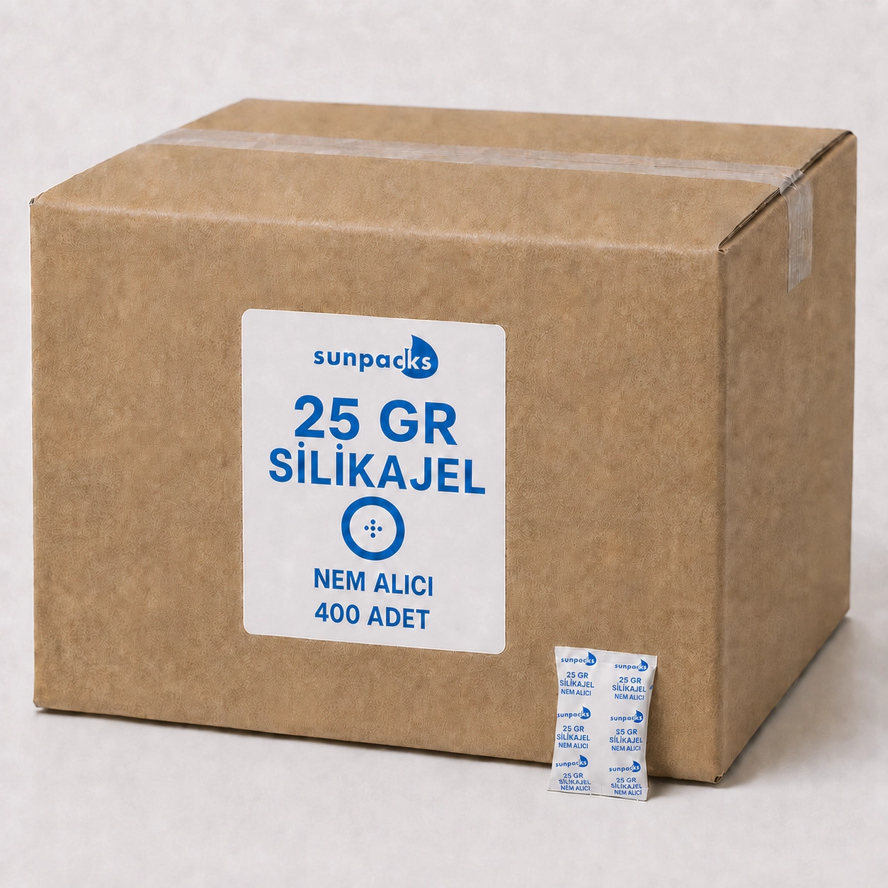 SUNPACKS 25 GR SİLİKAJEL NEM ALICI 400 ADET/Koli