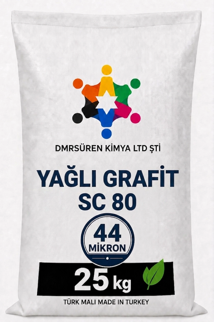 Yağlı Grafit SC 80 25 Kg 44 Mikron Oily Graphite SC80 44 Micron